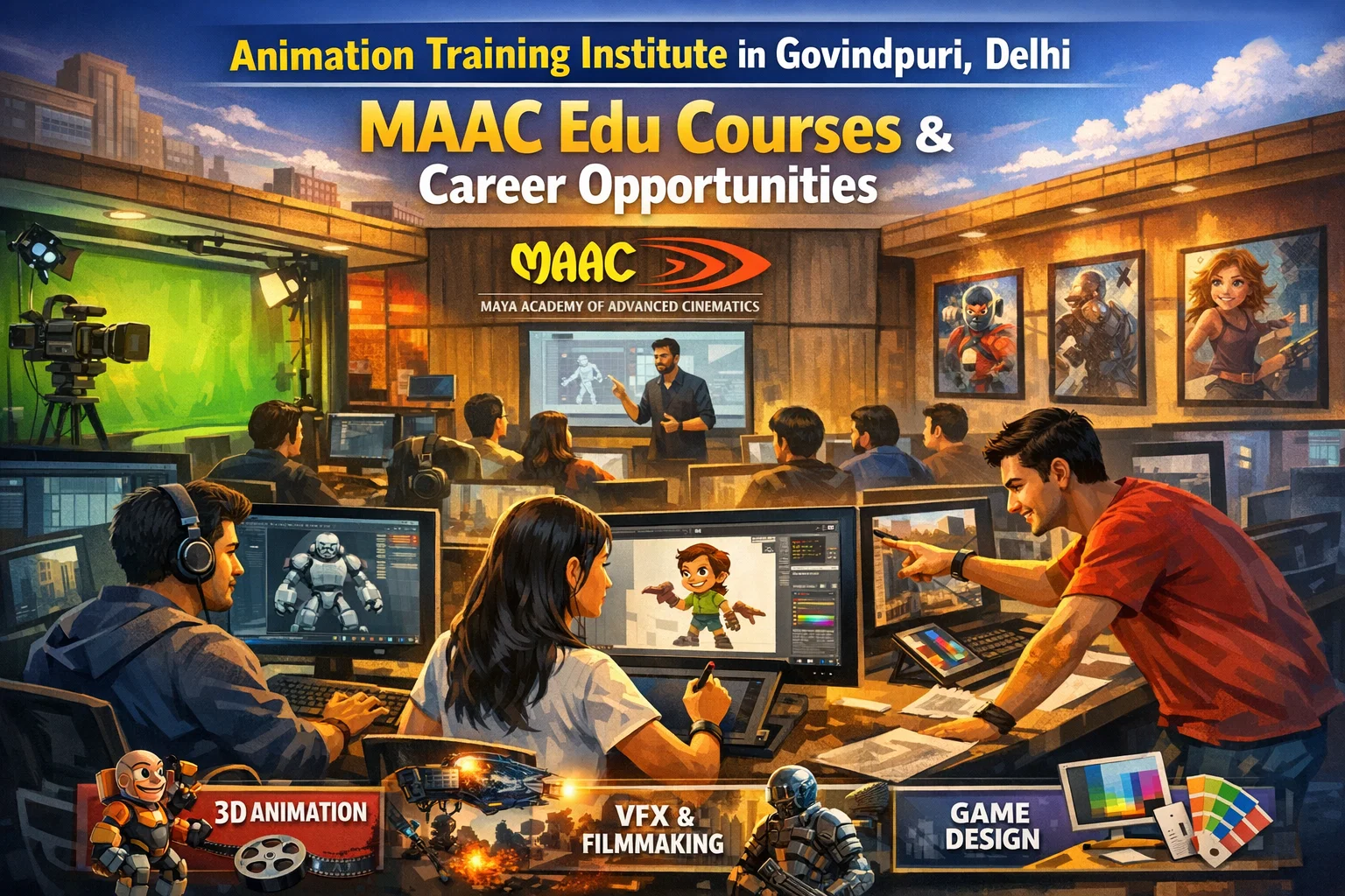 Animation Training Institute in Govindpuri, Delhi – MAAC Edu Courses & Career Opportunities